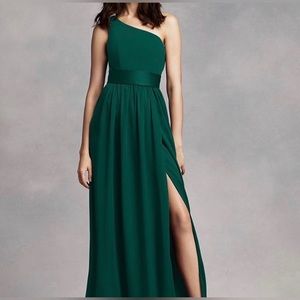 Vera Wang One-Shoulder Dress